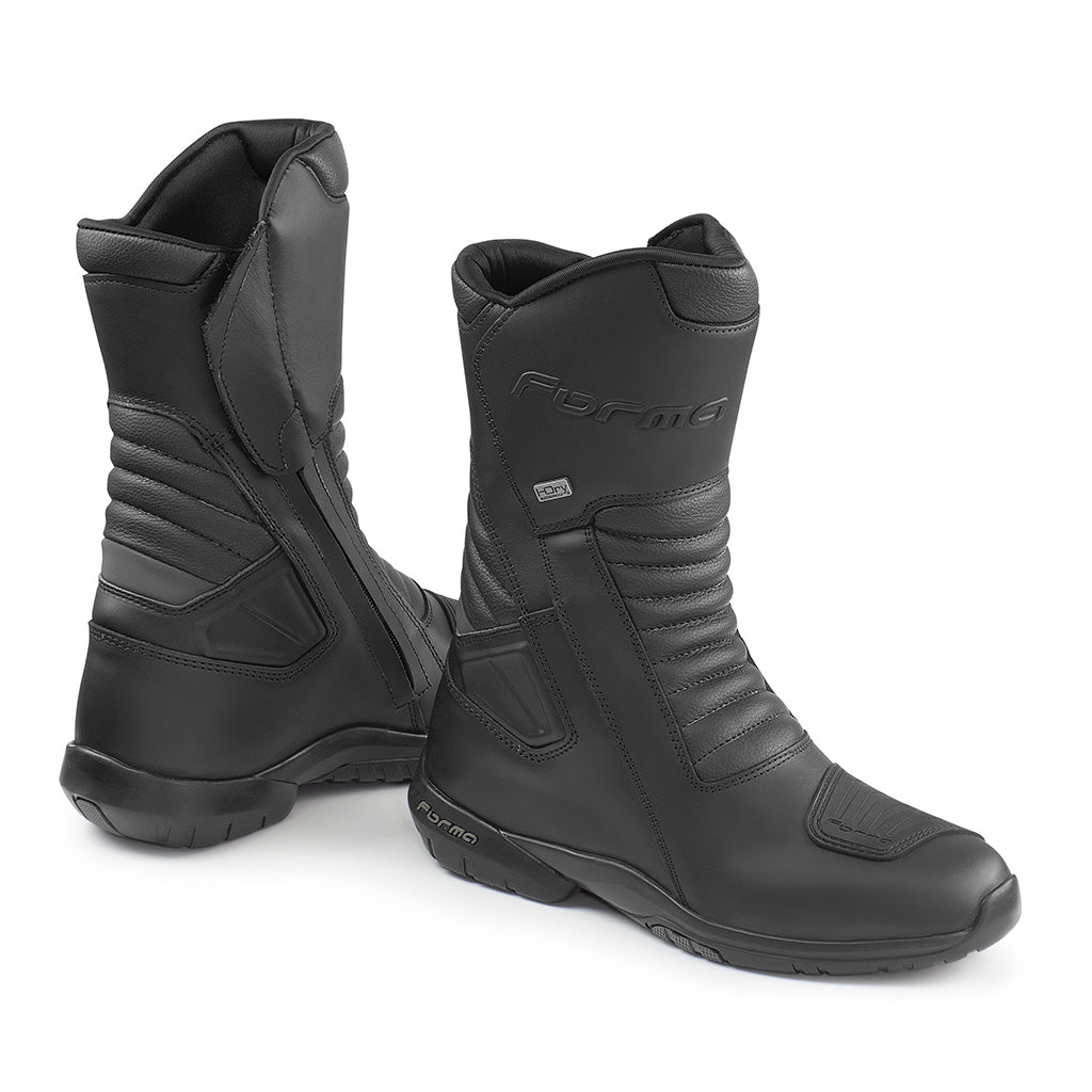 forma boots main home italy usa factory jasper dry black waterproof best quality tech mens women ride touring shoes motorcycle footwear racing support customer service warranty sales adventure motocross racing motogp family