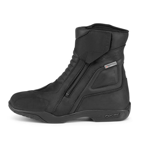 Forma boots latino touring short low ankle double zip black footwear side 
